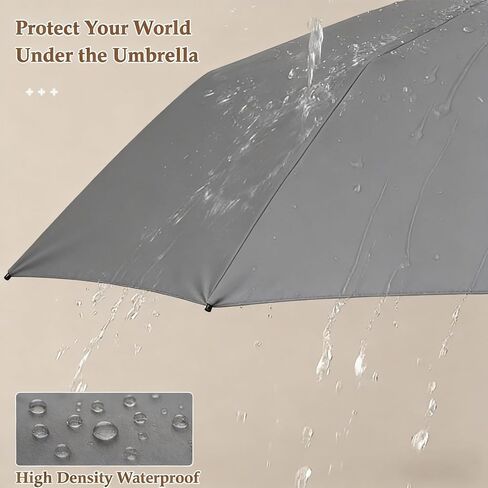Windproof Umbrella, Compact Reverse Folding with Carabiner Handle, UV & Rain Protection Travel Umbrella for Women Men Daily Commute in Saudi Arabia