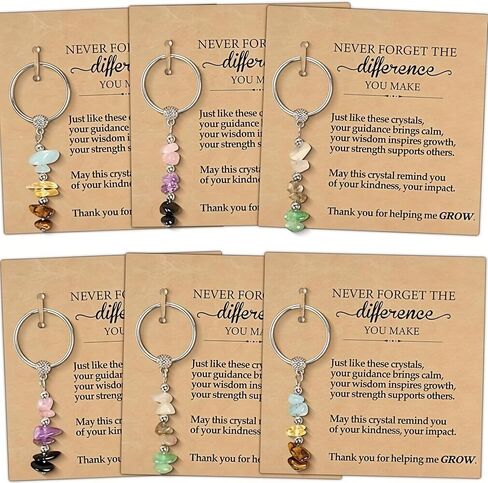 Teacher Appreciation Gifts Bulk, Retirement Gift for women, Crystal Teacher Keychain Gift with Meaning Cards, Teacher Gifts for Appreciation Week Graduation 2026 End of Year Christmas (6PCS) in Saudi Arabia