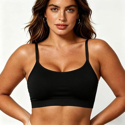 Women's Seamless Bralettes Cami Bras No Underwire Wireless Bralette Unlined Unpadded Comfort Sports Bra in Saudi Arabia