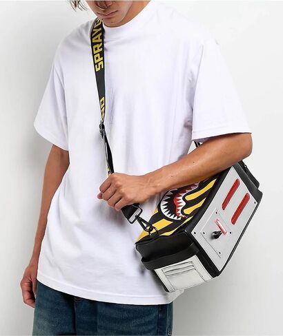 Sprayground Ghost Catcher Crossbody Bag, Faux Leather, with Magnetic Closure in Kuwait