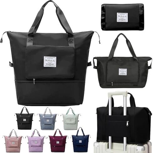 Large Capacity Foldable Travel Bag, Sports Shoulder Bag, Duffel Bag with Wet and Dry Separation, Oxford Fabric, Royal Blue in Saudi Arabia