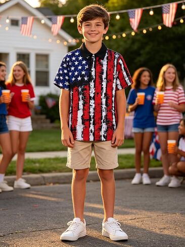 Kids4ever 2 Pack Boys Hawaiian Shirts Kids Vibrant Tropical Button Up Shirt for Summer Vacation School Theme Days 8-14 Years in Kuwait