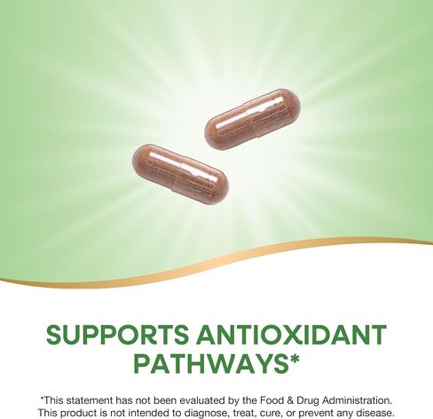 Nature's Way Resveratrol, Supports Antioxidant Pathways*, Helps Neutralize Free Radicals*, with Polyphenols from Red Wine Extract, 75mg per 2-Capsule Serving, Vegan, 60 Capsules (Packaging May Vary) in Kuwait