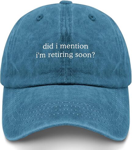 Did I Mention I’m Retiring Soon Hats for Men Fashion Washed Distressed Baseball in Kuwait