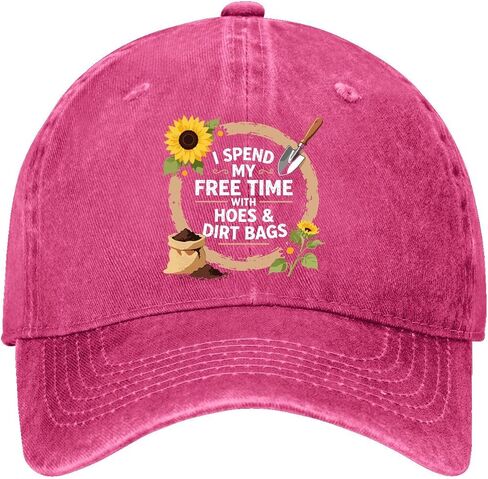 I Spend My Free-Time with Hoes and Dirt-Bags Hats for Mens Fashion Washed in Kuwait