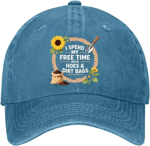 I Spend My Free-Time with Hoes and Dirt-Bags Hats for Mens Fashion Washed in Kuwait