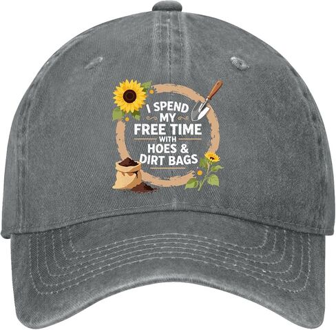 I Spend My Free-Time with Hoes and Dirt-Bags Hats for Mens Fashion Washed in Kuwait