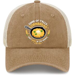 Some of Yalls Corn Bread Aint Done in The Middle Hat for Mens Aesthetic Washed in Saudi Arabia