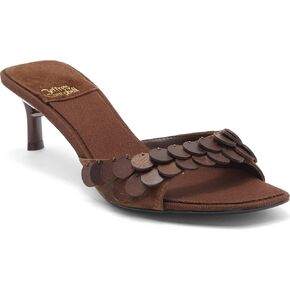 Jeffrey Campbell Women's ISLARA Heeled Slide Sandal - Brown Combo in Saudi Arabia