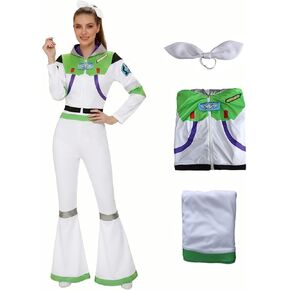 Toy Buzz Astronaut Ranger Costume Men Halloween Jumpsuit Women Cartoon Cosplay Top Pants for Adult in Saudi Arabia