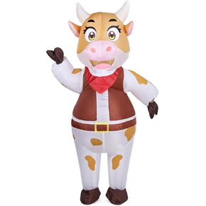Inflatable Cowboy Costume Adults Western Cowboy Outfit for Halloween Christmas Party Cosplay in Saudi Arabia