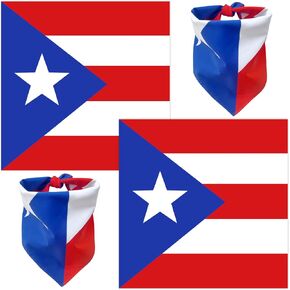 WEITBF 2 Pack Puerto Rico Flag Bandana Puerto Rican Scarf Bandanas Headband - 100% Cotton, 22 x 22 inches in Saudi Arabia
