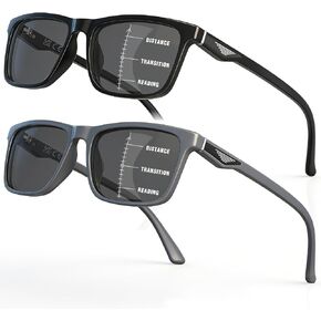 LianSan Progressive Multifocus Reading Sunglasses for Men,No-Line Multifocal Sun Readers with UV Protection for Outdoor Use in Saudi Arabia