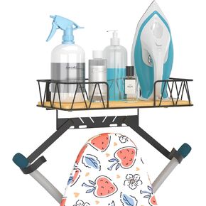 Ironing Board Hanger with Removable Hooks, Ironing Board Holder Wall Mounted for T/Y Leg, Space Saving Iron Holder for Laundry Room Storage and Organization in Saudi Arabia