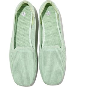 Women's Ballet Flats Square Toe Mesh Knit Breathable Slip On Ballet Flats Comfortable Casual Memory Foam Walking Dress Shoes in Saudi Arabia