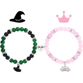 Witch Merch Costume Gifts for Girls Crown Accessories Matching Bracelets for Couples Best Friend Friendship Kit Bestie Christmas Gifts for Women Long Distance in Saudi Arabia