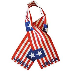 K's Novelties Liberia Liberian Country Lightweight Flag Printed Knitted Style Scarf 8"x60" in Saudi Arabia