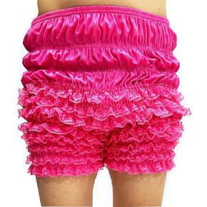 Women's Tiered Ruffled Lace Sissy Pettipants Booty Shorts Frilly Dance Bloomers in Kuwait