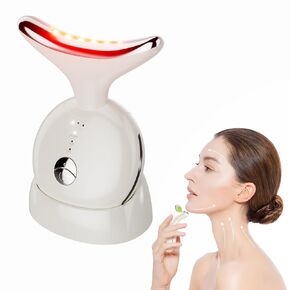 7 in 1 Face Massager Tool, Red Light Therapy for Face and Neck,Portable Face Lift Device, Neck Massager for Double Chin Reducer in Kuwait