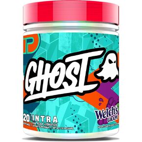 GHOST Intra Workout Powder, Welch's Grape - BCAAs &, EAAs, Nootropics & Hydration - Essential & Branch Chain Amino Acids Supports Muscle Recovery & Focus - Pre, Intra & Post Workout Powders in Saudi Arabia