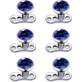 F136 Titanium 14G Dermal Anchor Piercing Jewelry 2/3/4mm Tops for Back Face Surface Tragus Women Men in Saudi Arabia