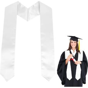 Graduation Stole, 70" Plain Graduation Sash Honor Grad Stole Class of 2026 for Adult Graduations College Ceremony in Saudi Arabia