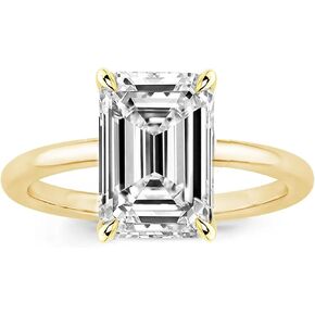 Elongated Cushion/Emerald/Radiant Cut Engagement Rings for Women,Simulated Diamond Promise Ring,925 Sterling Silver 18K Gold Plated Ring in Saudi Arabia
