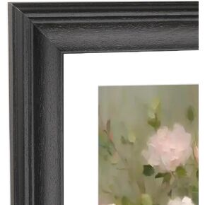 19x27 Panoramic Picture Frames Solid Wood ,With White Mat ,Fit 16x24 inch Photos with Mat or 19x27 without Mat，Poster Frame 19x27Photo Frames Family Wall 16x24 Picture Frame Black (L23B1927W1624) in Kuwait