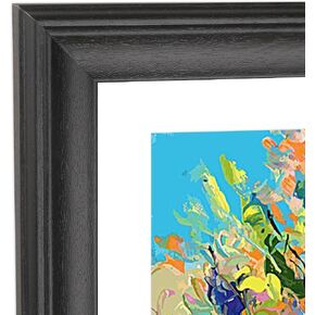 20x27 Panoramic Picture Frames Solid Wood ,With White Mat ,Fit 17x24 inch Photos with Mat or 20x27 without Mat，Poster Frame 20x27Photo Frames Family Wall 17x24 Picture Frame Black (L23B2027W1724) in Kuwait