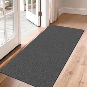 Waterproof 2x6 Runner Rug Non Slip - Floor Runners for Dogs,Washable & Joint-Friendly Dense Loop Pile Carpet Runners for Hallway, Kitchen, Indoor Entryway, Laundry, Checked Beige in Saudi Arabia