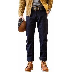 Red Tornado Vintage 14.5oz Men's Jeans Slim Tapered Leg Raw Selvedge Denim Pants Slim Fit Taper Jean Double Dyeing in Saudi Arabia