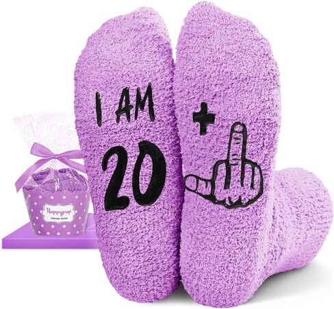 HAPPYPOP 21st Birthday Gifts Ideas for Women - Socks for 21 Year Old Female, Best Gifts for 21 Year Old Women in Saudi Arabia