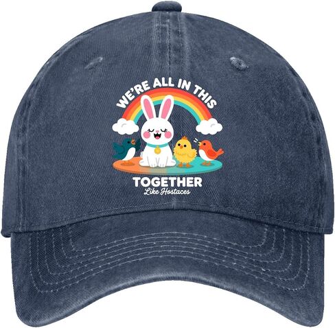 We're All in This Togethers Like Hostages Hat for Mens Soft Washed Distressed in Kuwait