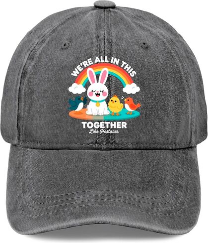 We're All in This Togethers Like Hostages Hat for Mens Soft Washed Distressed in Kuwait