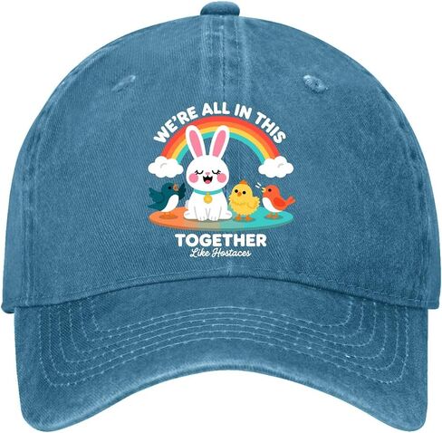 We're All in This Togethers Like Hostages Hat for Mens Soft Washed Distressed in Kuwait