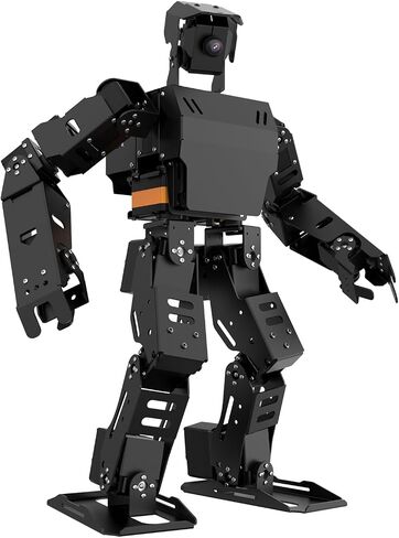 AiNex ROS Smart Robot for Raspberry Pi 5 Programmable 24 DOF Humanoid Robot PC APP Wireless Handle Control, AI Vision Walking Hurdling Grasping Kicking Boxing Stand Up Automatically, with RPi 5 8GB in Saudi Arabia
