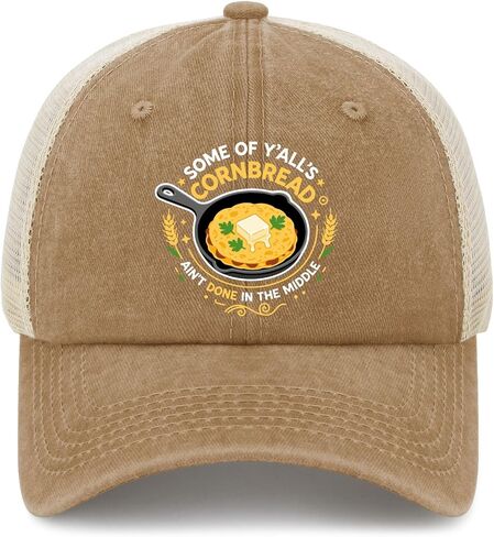 Some of Yalls Corn Bread Aint Done in The Middle Hat for Mens Aesthetic Washed in Saudi Arabia