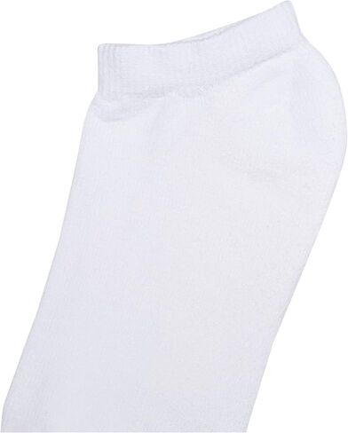 جوارب رياضية للسيدات Hanes 650P6 - 6 قطع - أبيض - 8-12 in Kuwait