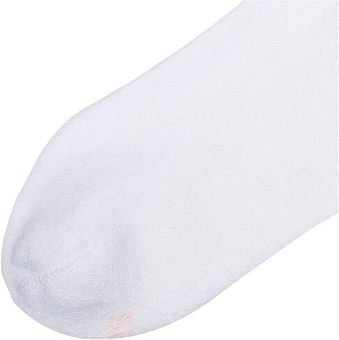 جوارب رياضية للسيدات Hanes 650P6 - 6 قطع - أبيض - 8-12 in Kuwait