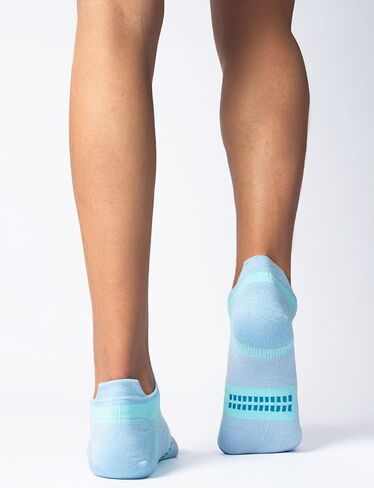 Juclise Lightweight Merino Wool Running & Hiking Socks for Women, Thin Compression Cooling Moisture Wicking Anti-Blister(Wash | Eclipse*2, M) in Saudi Arabia