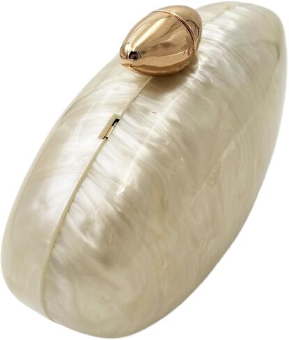 Pearl Clutch Purse Acrylic Shell Clutch Bag Bridal Purse for Women Wedding Party in Saudi Arabia