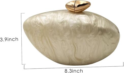 Pearl Clutch Purse Acrylic Shell Clutch Bag Bridal Purse for Women Wedding Party in Saudi Arabia