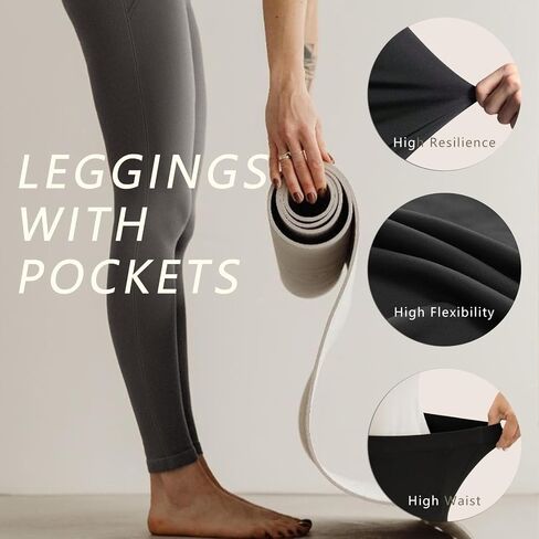 Diravo 4 Pack Leggings for Women with Pockets/no Pocket, Womens Workout Leggings High Waisted Yoga Pants in Saudi Arabia