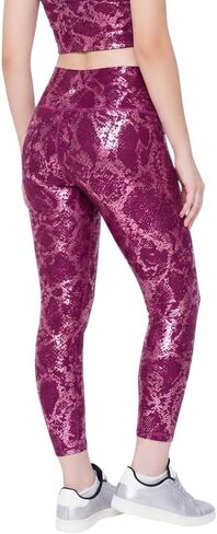 Womens Leggings High Waist Shimmer Seamless Yoga Pant, Tummy Control, Squat Proof, Workout, Running, Gym Tights in Kuwait