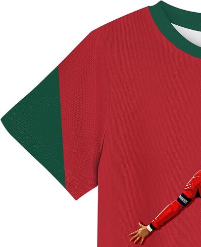 CONOB&XU Kids Soccer Jersey Set Training Uniform for 5-12Y in Kuwait