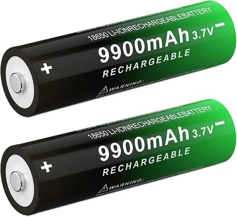 2 Pack 9900 mAh Button Top Upgrade Capacity Ni-MH 1865 Rechargeable Battery for LED Flashlights, Mini Fans, Toys, Remote Control, Electronic Devices, RC Car and More in Kuwait