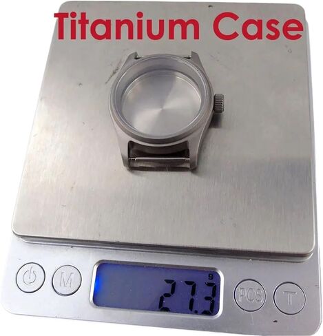 Pilot Diving Watch Case Titanium 316L Steel for NH34 NH35 NH36 NH38 NH70 PT5000 ETA2824 Sapphire 20BAR Waterproof Anti Allergy(Titanium case,36mm ETA2824) in Saudi Arabia
