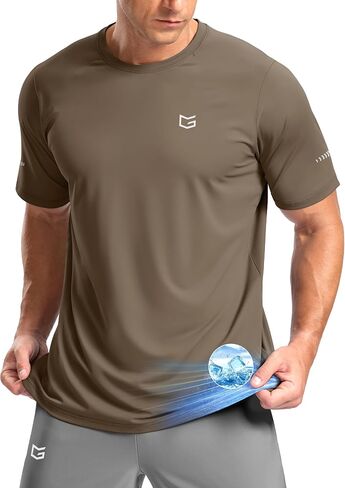 G Gradual Men's Cooling Running Shirts Moisture Wicking Breathable Workout T-Shirt UPF 50+ Ice Performance Tee for Athletic in Kuwait