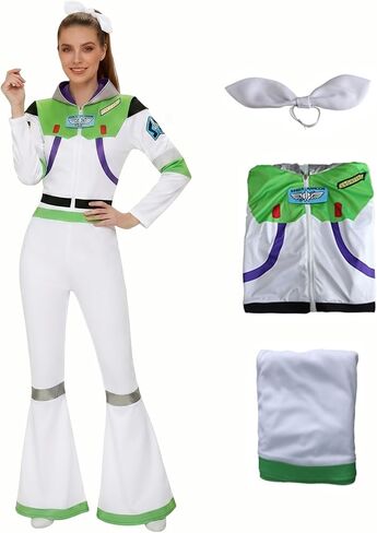 Toy Buzz Astronaut Ranger Costume Men Halloween Jumpsuit Women Cartoon Cosplay Top Pants for Adult in Saudi Arabia