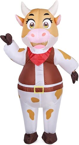 Inflatable Cowboy Costume Adults Western Cowboy Outfit for Halloween Christmas Party Cosplay in Saudi Arabia